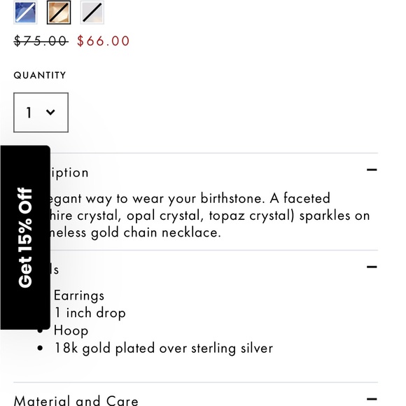 CHAN LUU - SINGLE STONE DROP EARRINGS - Picture 4 of 4